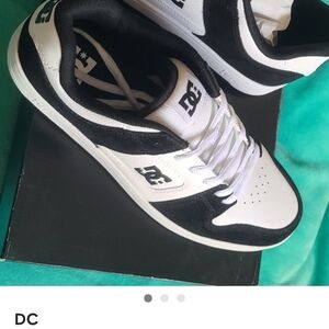 DC Men's Black and White Sneakers